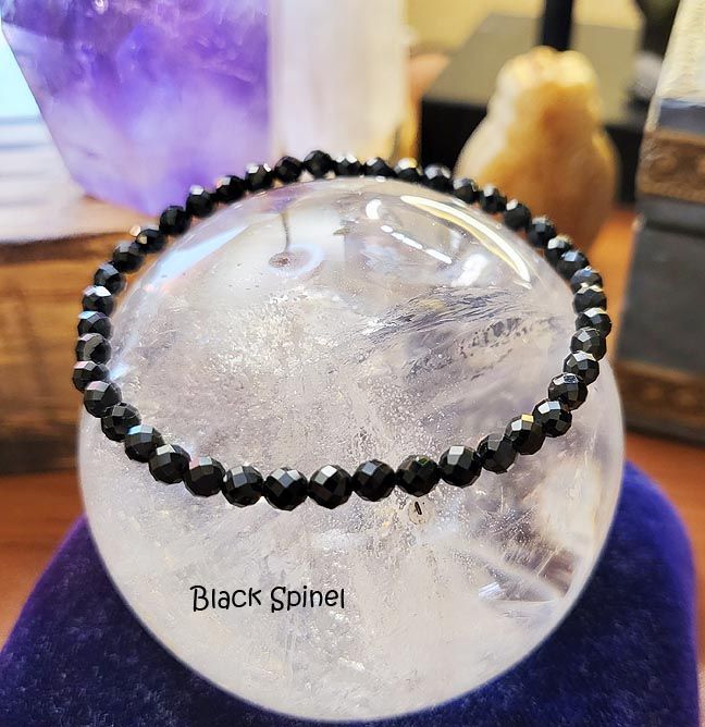 Faceted Gemstone Bracelets — Gem Quality 3–4mm Beads