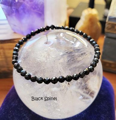 Faceted Gemstone Bracelets — Gem Quality 3–4mm Beads