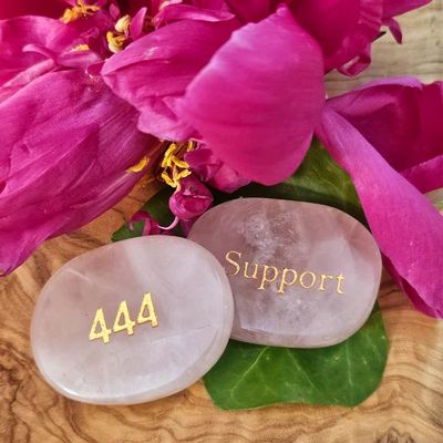 Angel Number 444 in Rose Quartz — Support