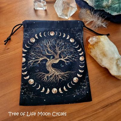 Tarot Bag — 5" × 7" Art Pouch for Tarot, Oracle &amp; Ritual Tools