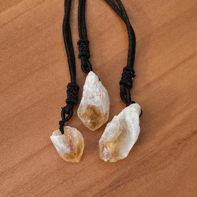 ☀️ Golden Ember: Citrine Rough Pendant
