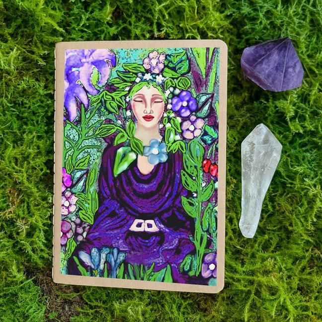 🧘‍♀️​ Buddha of the Garden Notebook — by Montserrat