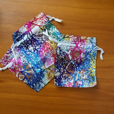 🧜‍♀️White Mermaid Organza Drawstring Bags