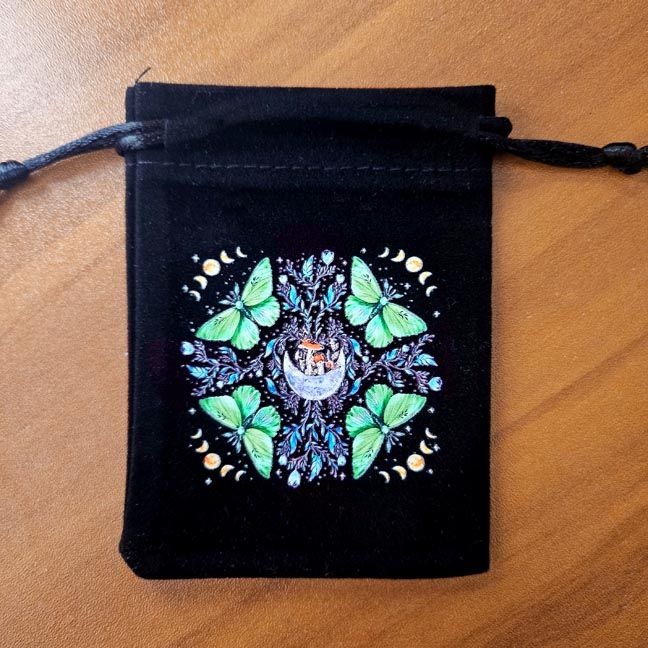 🦋​Moth Forest Velveteen Art Pouch