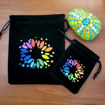 🌈​Chakras Velveteen Pouches by Montserrat 2 Sizes