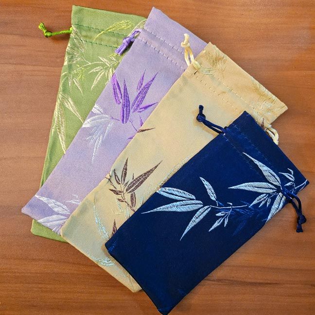 Satin Bamboo pouches