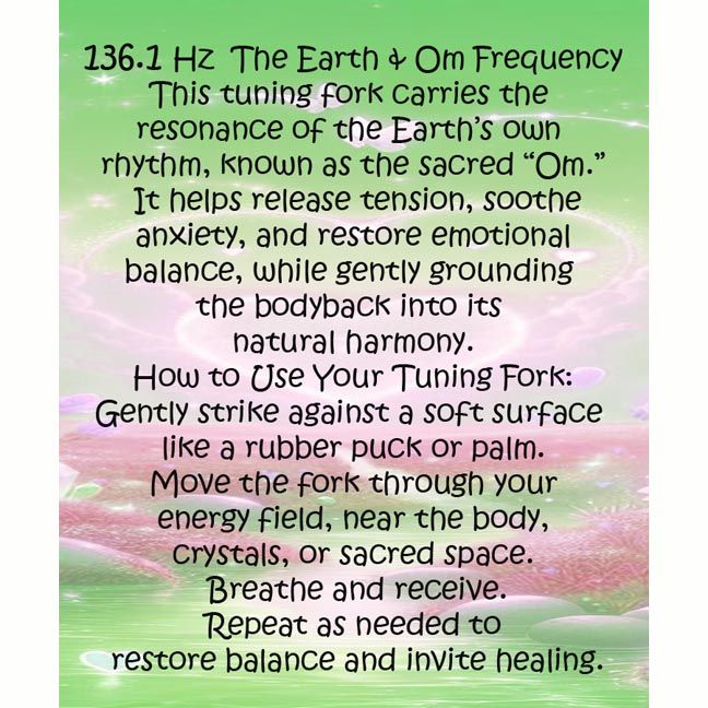 136.1 OM Hz Tuning Fork