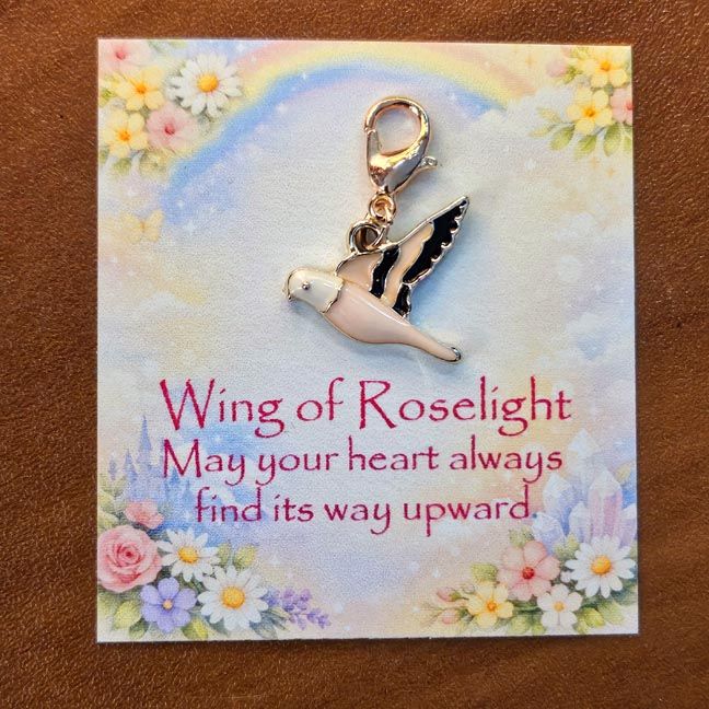 🐦​Wing of Roselight  — Clip‑On Blessing