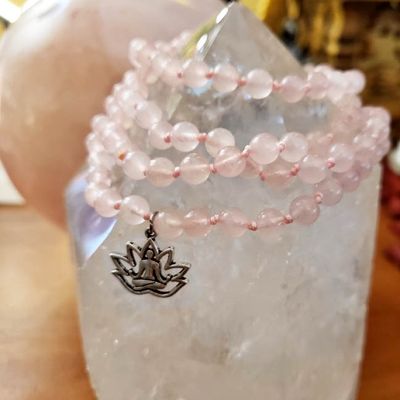 Rose Quartz Prayer Beads – 108