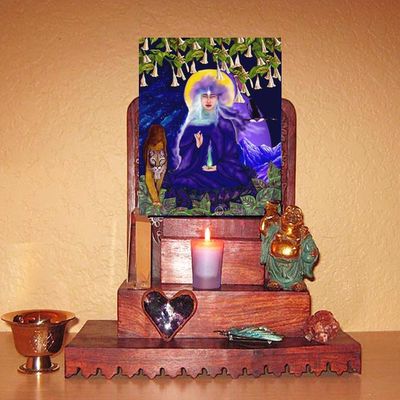 Kuan Yin Altar Card by Montserrat