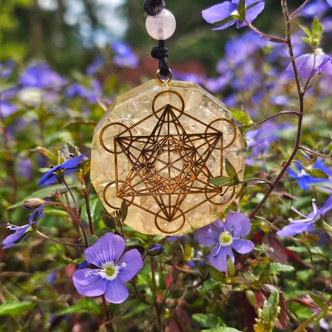 🌺Metatron Rose Quartz Pendant