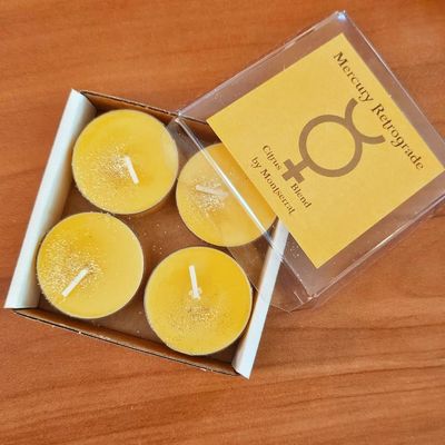 💛Mercury Retrograde Organic Soy Tea Lights