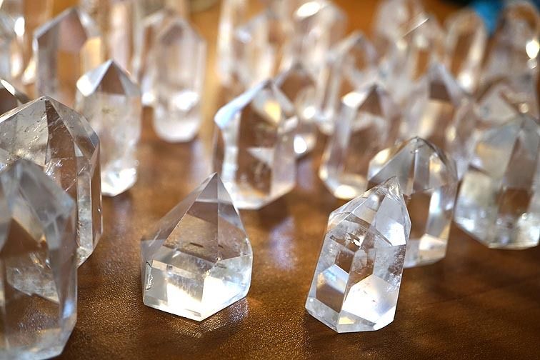 Polished Clear Quartz Point — One of a Kind