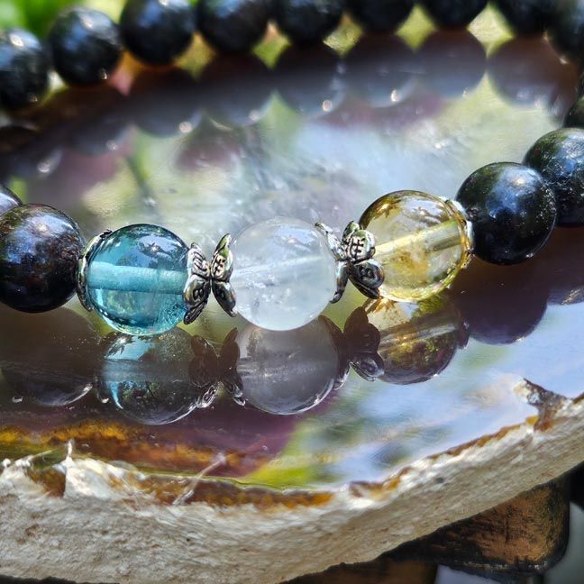 The Earth–Moon–Sun Unity Bracelet - A Bracelet of Becoming
