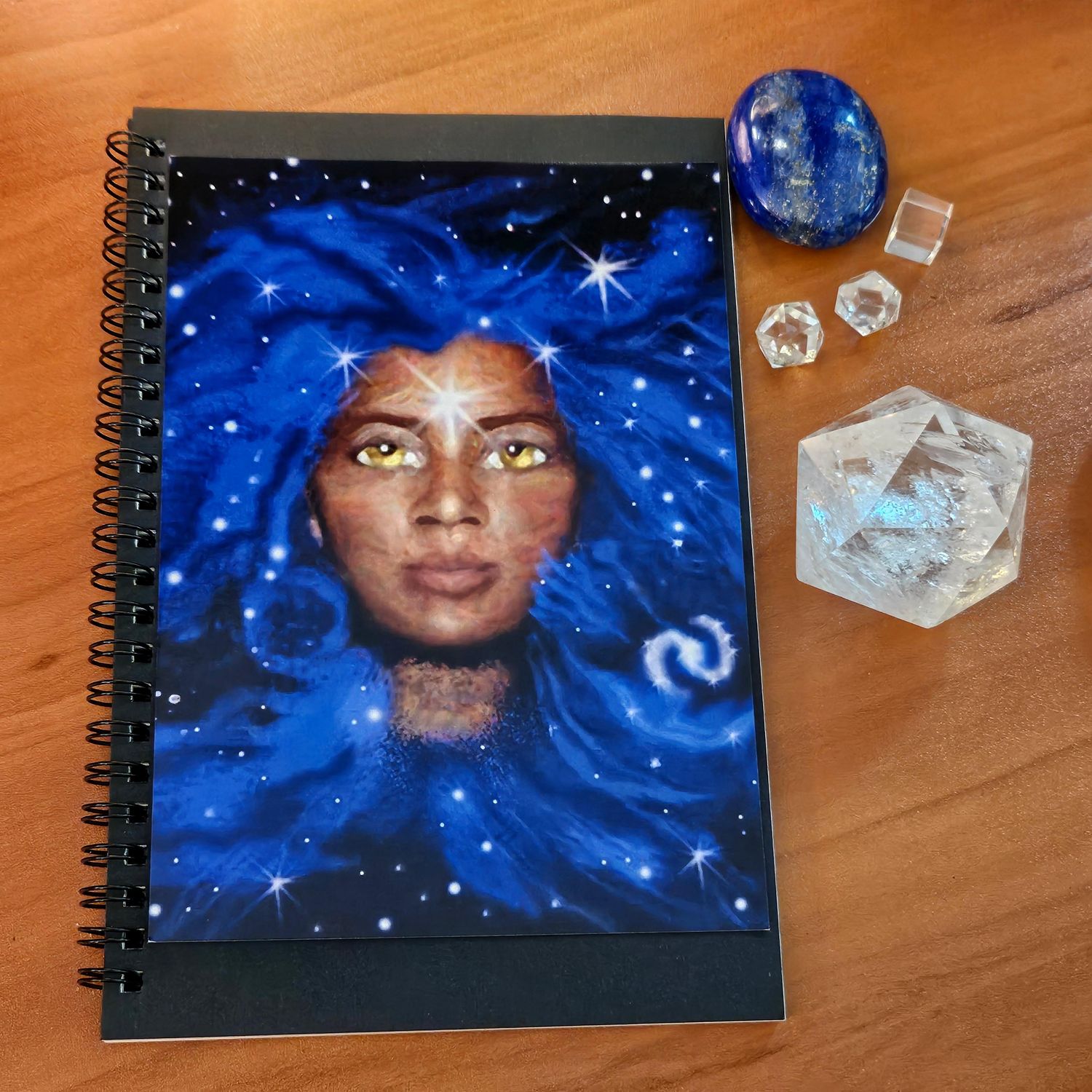 With the Eyes of the Goddess — Spiral-bound journal by Montserrat