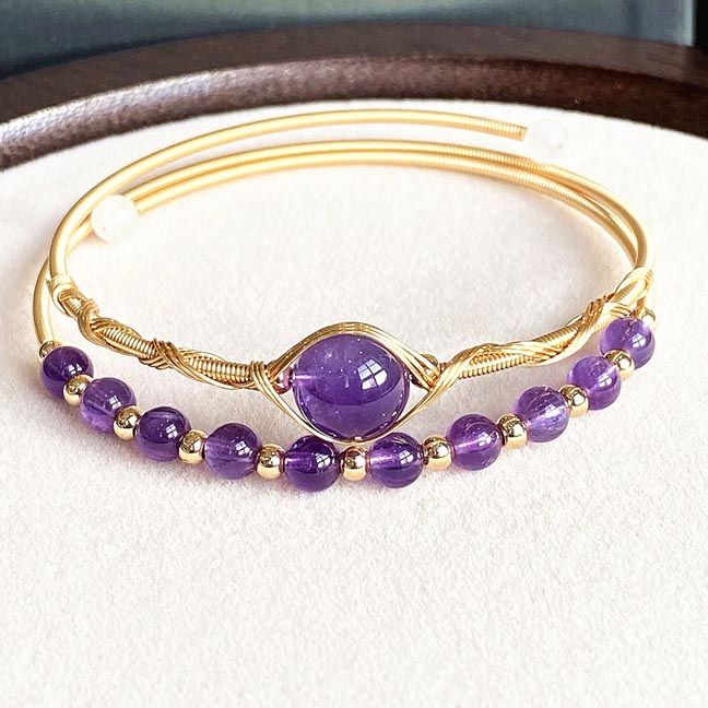 Amethyst Twilight Bangle Bracelet