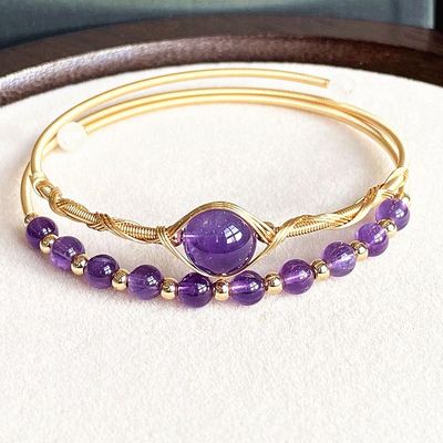 Amethyst Twilight Bangle Bracelet