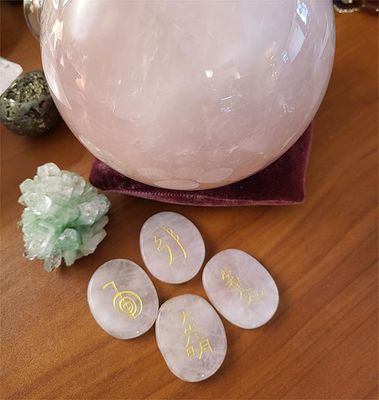 Reiki Stone Set in Rose Quartz