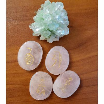 Reiki Stone Set in Rose Quartz
