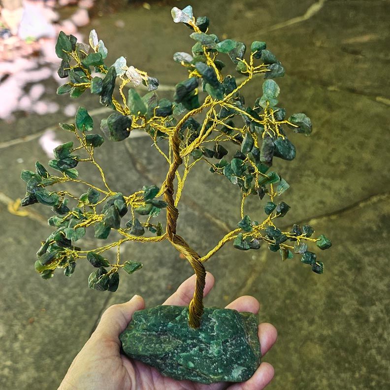 Jade Abundance Tree | Gemstone Tree for Prosperity, Renewal &amp; Growth