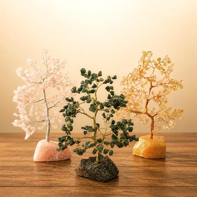 Gemstone Tree Collection  | Rose Quartz • Citrine • Jade