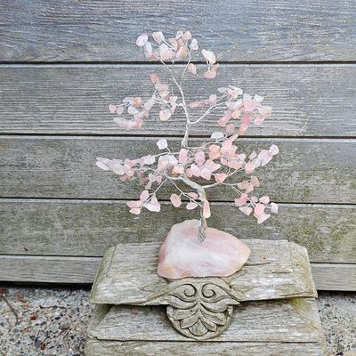 Rose Quartz Harmony Tree | Gemstone Tree for Love, Healing &amp; Emotional Renewal