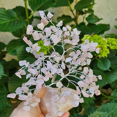 Rose Quartz Harmony Tree | Gemstone Tree for Love, Healing &amp; Emotional Renewal
