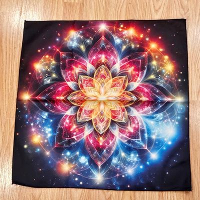 Crystal Lotus Altar Cloth 18" x 18"
