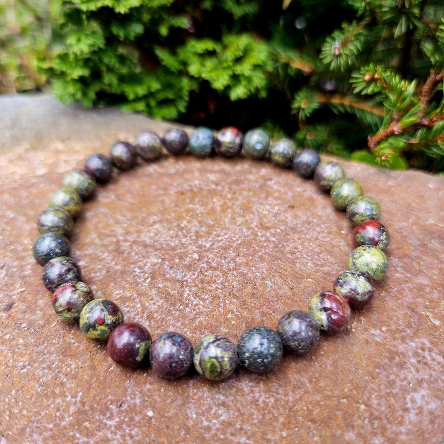 Dragon Bloodstone Bracelet