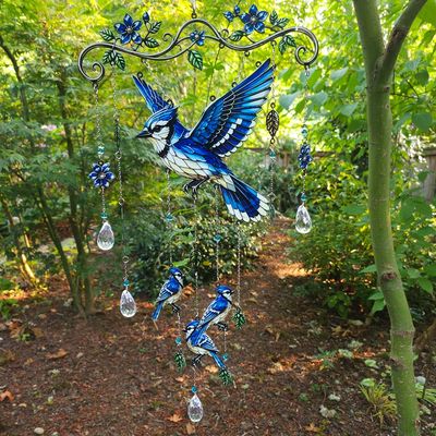 Blue Jay Suncatcher for Clarity &amp; Truth‑Speaking