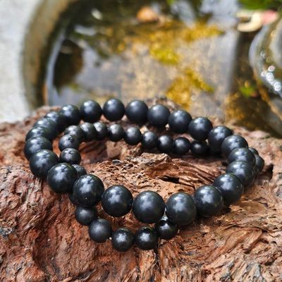 Shungite Bracelets for Grounding and Energy Cleansing