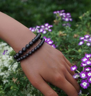 Shungite Bracelets for Grounding and Energy Cleansing