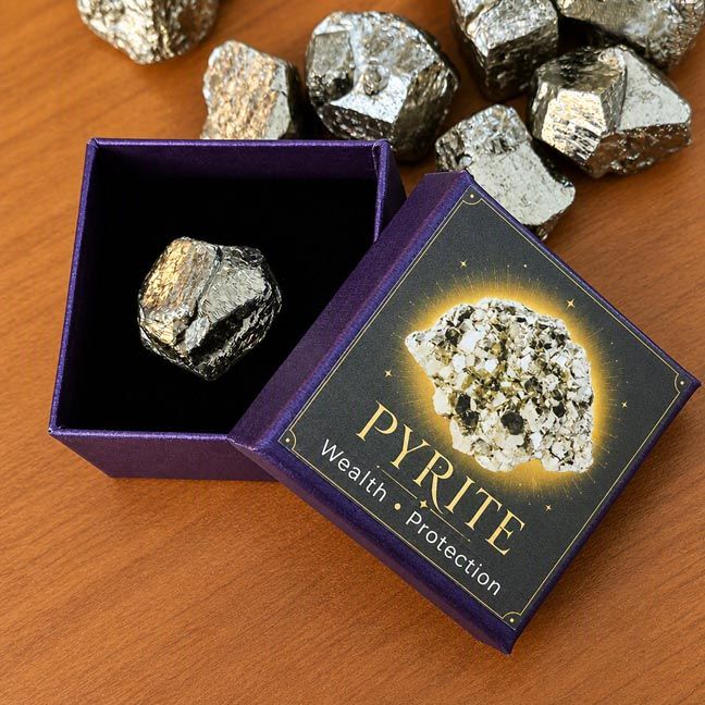 Raw Pyrite Crystal | Natural Abundance Stone in 3 Sizes (2", 1.5", 1")