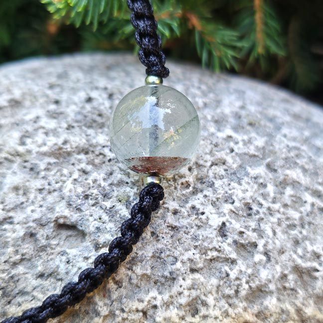 Shaman Quartz Adjustable Bracelet — 12mm One‑of‑a‑Kind Earth Wisdom Stone