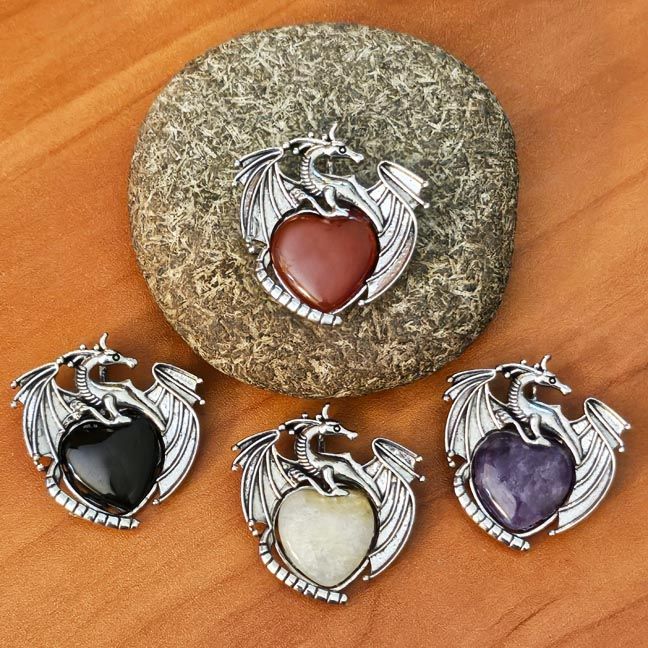 Heartfire Guardian Dragon Pendant