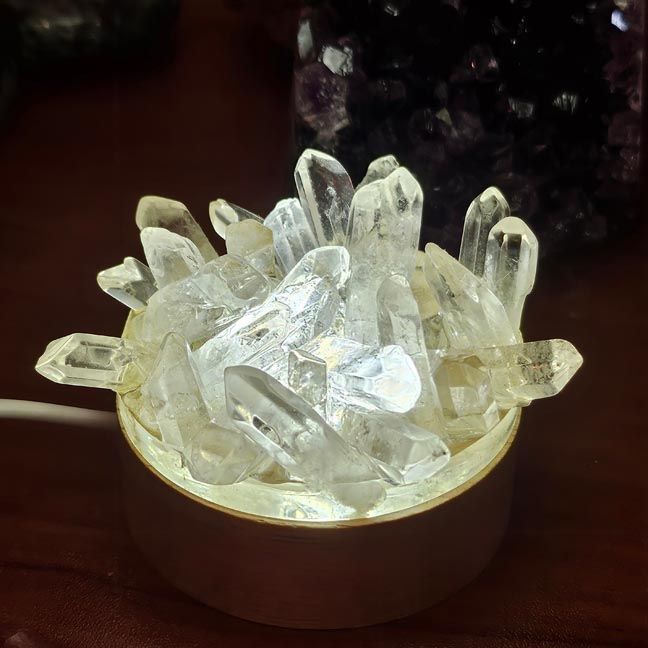 Clear Quartz Sanctuary Lamp