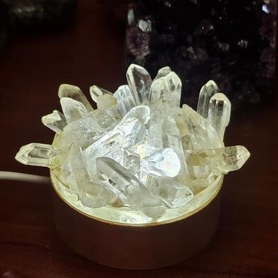 Clear Quartz Sanctuary Lamp