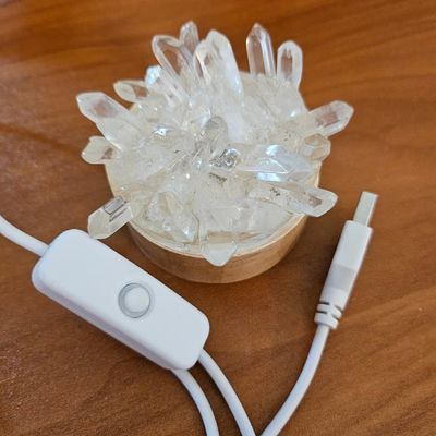 Clear Quartz Sanctuary Lamp