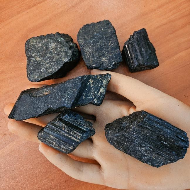 Raw Black Tourmaline Collection — One‑of‑a‑Kind Chunky Pieces (2"–3")