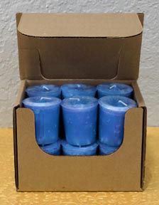 Ganesh Organic Soy Votives • Basil Essential Oil • New Beginnings (Box of 12)