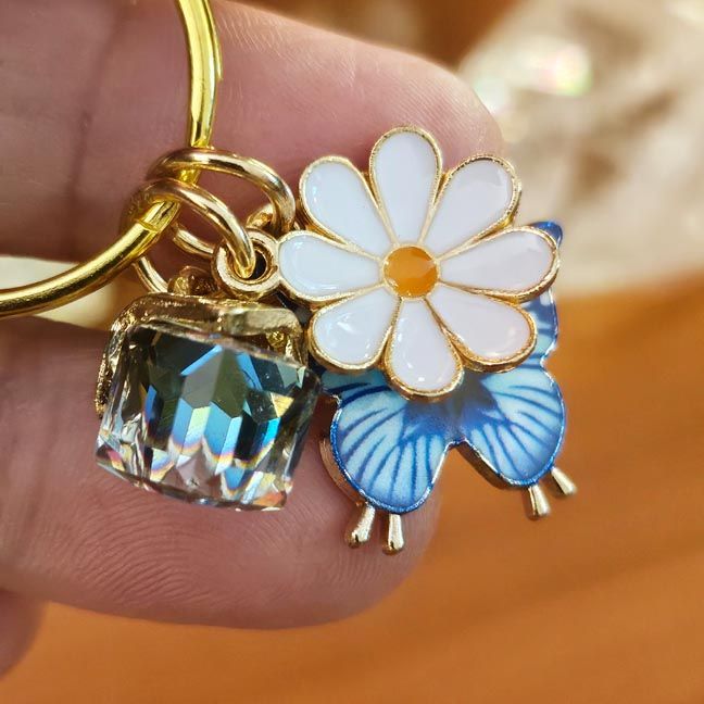 Emotional Support Butterfly Keychain