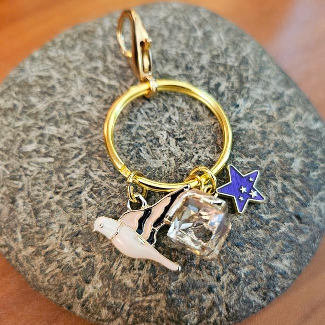 Emotional Support Bird Keychain
