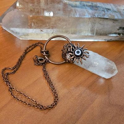 Twin Flames Clear Quartz Pendants — One of a Kind