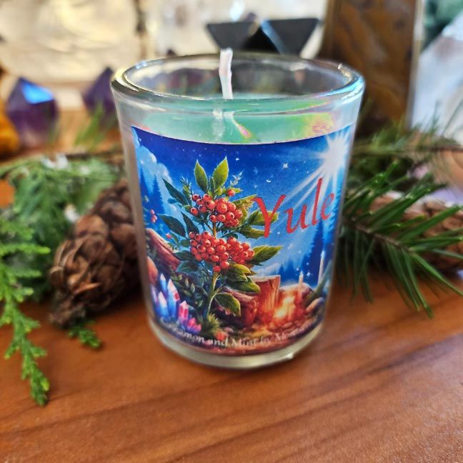 Yule Candles – Cinnamon &amp; Mint in Organic Soy Wax