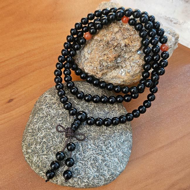 Elastic Mala Bracelets &amp; Necklaces — Multiple Gemstone Styles