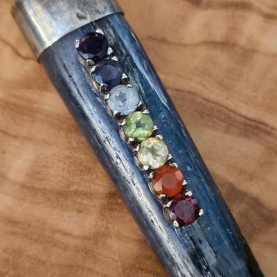 Blue Kyanite Chakra Healing Wand - one of a kind