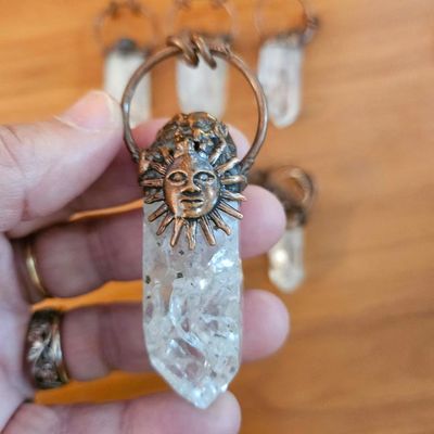 Clear Quartz Pendants — One of a Kind
