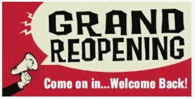 Grand Reopening Banner &amp;  Marketing Plan
