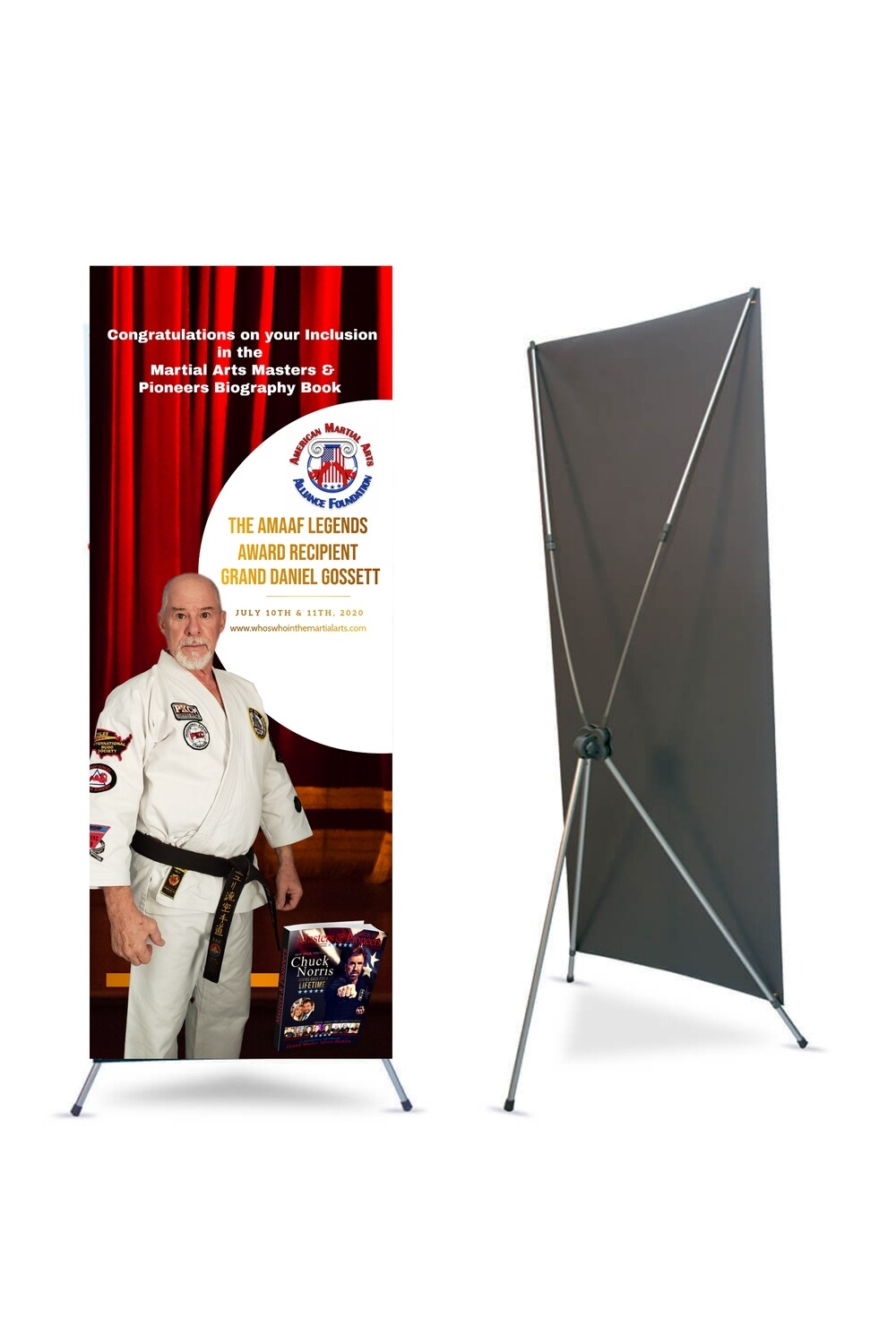 Legends Promotional X-Banner with stand