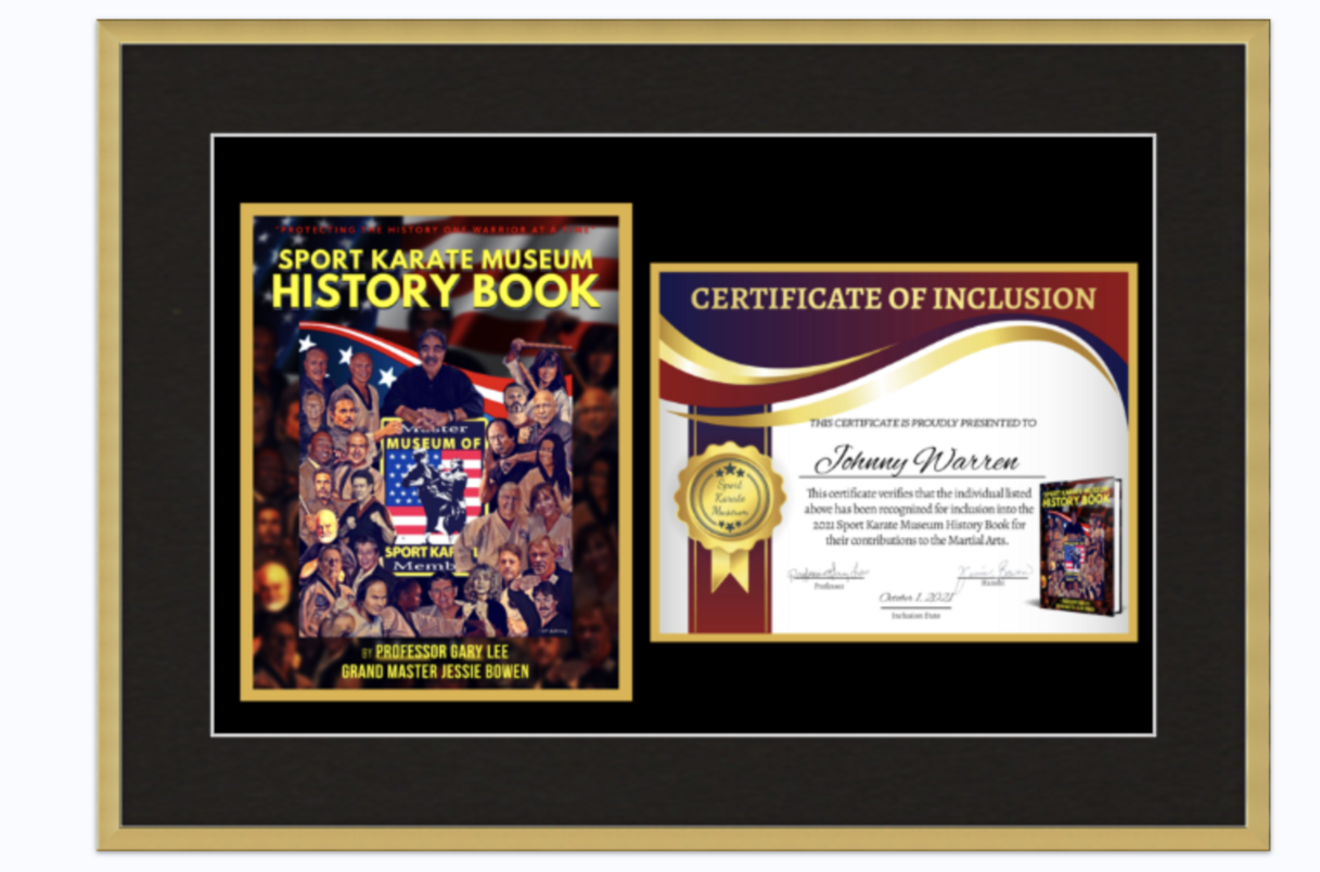 Custom Framed Inclusion Certificate & Book